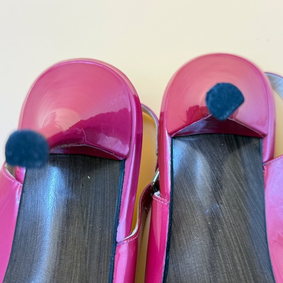 👠 Stuart Weitzman Hot Pink Patent Leather Heels – Size 8 - Picture 11 of 11